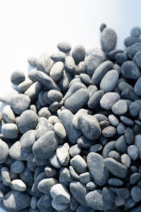beach pebbles black 8/16 mm